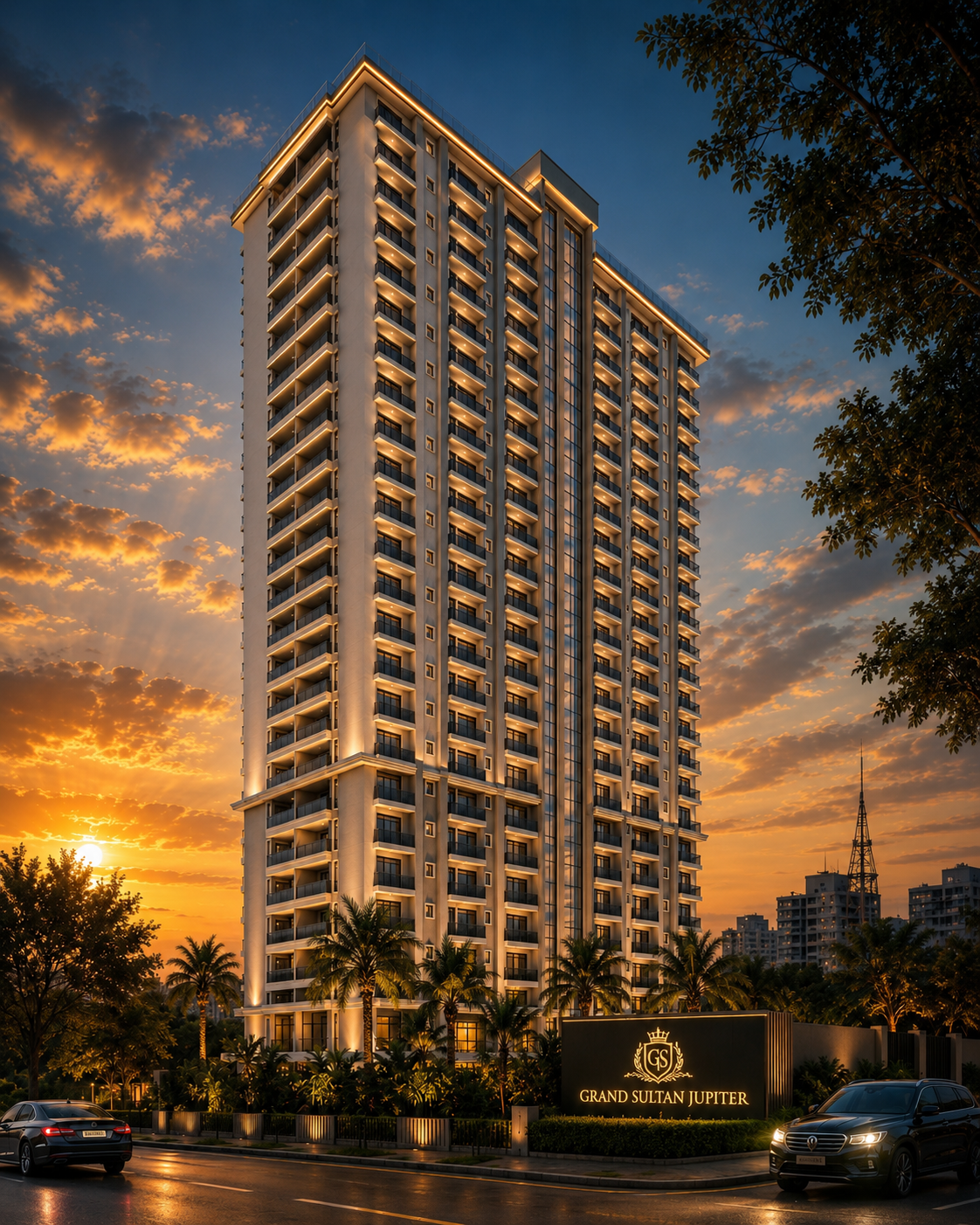Artistic impression of Grand Sultan Jupiter residential tower on Mazengo Street, Upanga