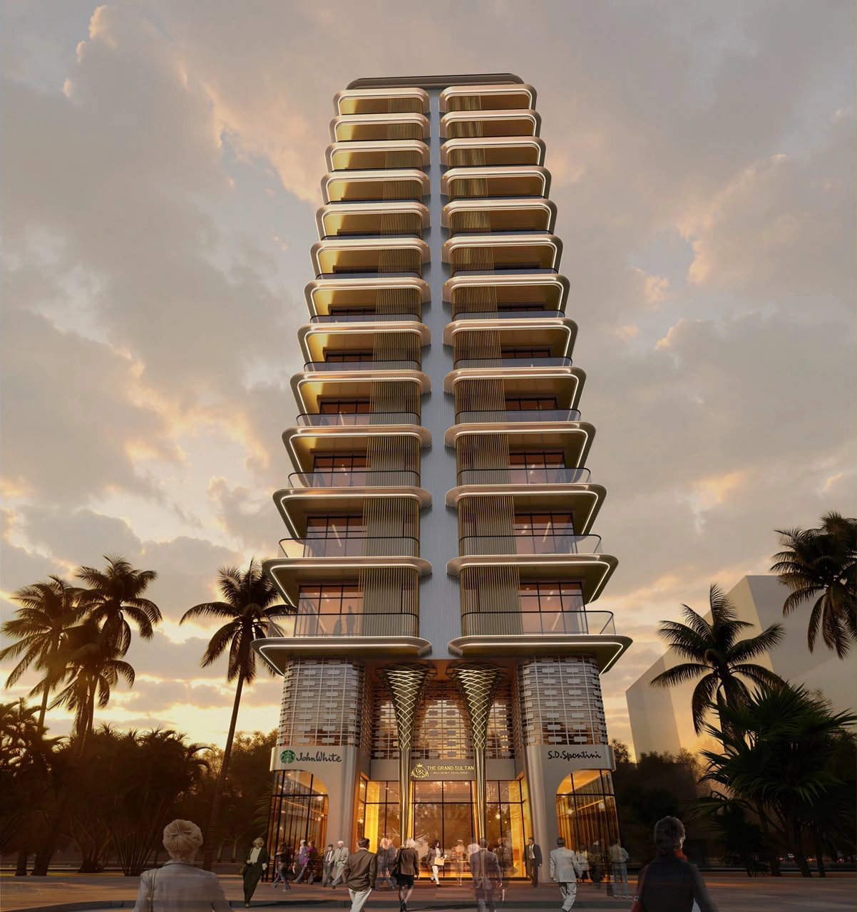 Artistic impression of Grand Sultan Mars mixed-use tower on Udowe Street, Kariakoo