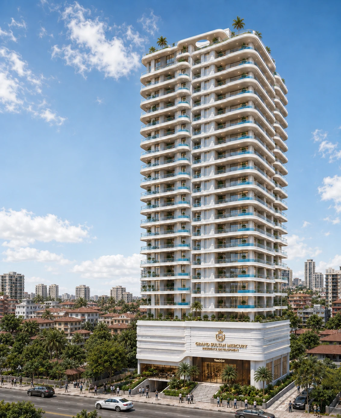 Artistic impression of Grand Sultan Mercury, a 20-storey residential tower in Upanga, Dar es Salaam