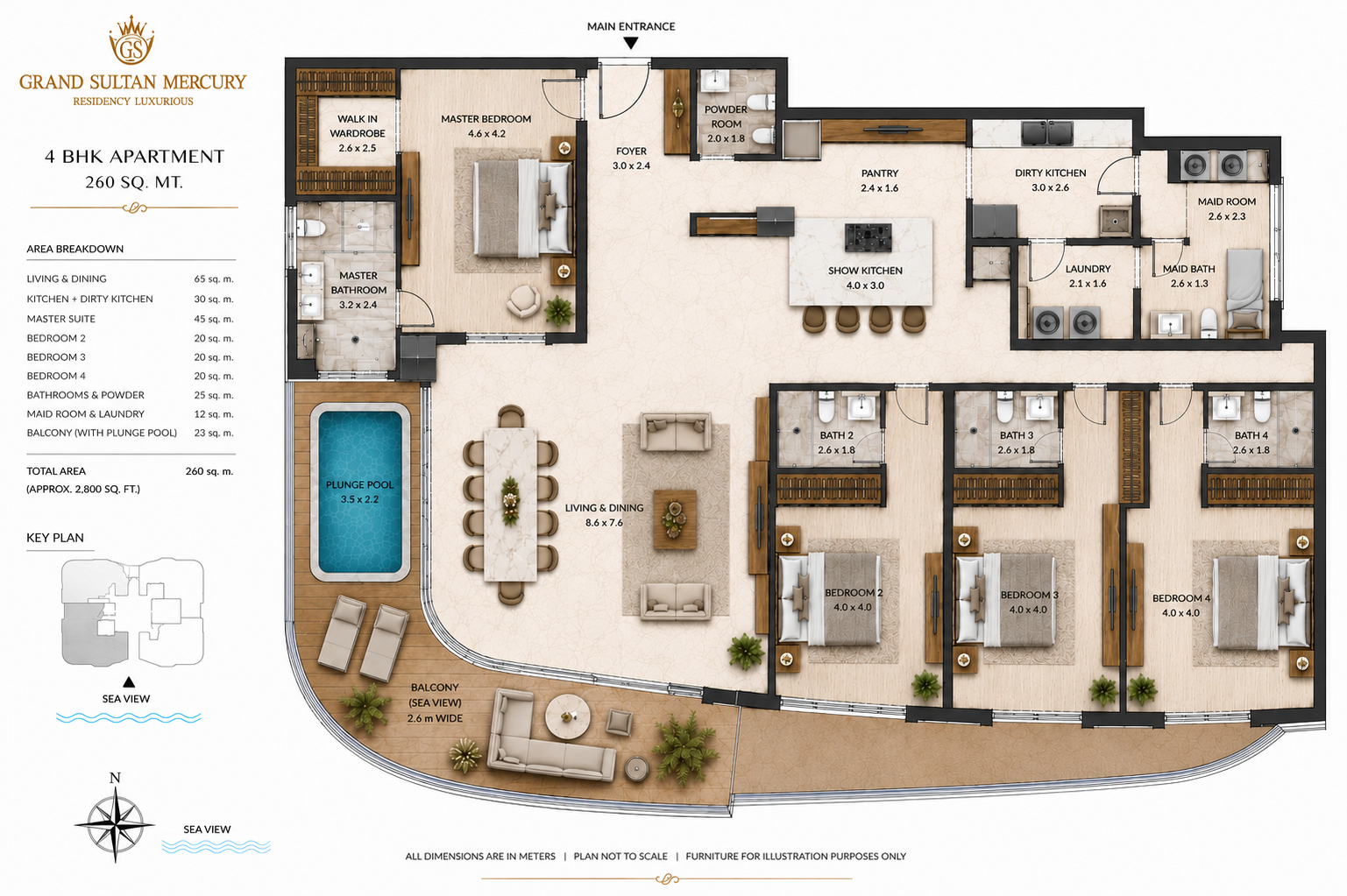 Grand Sultan Mercury floor plan