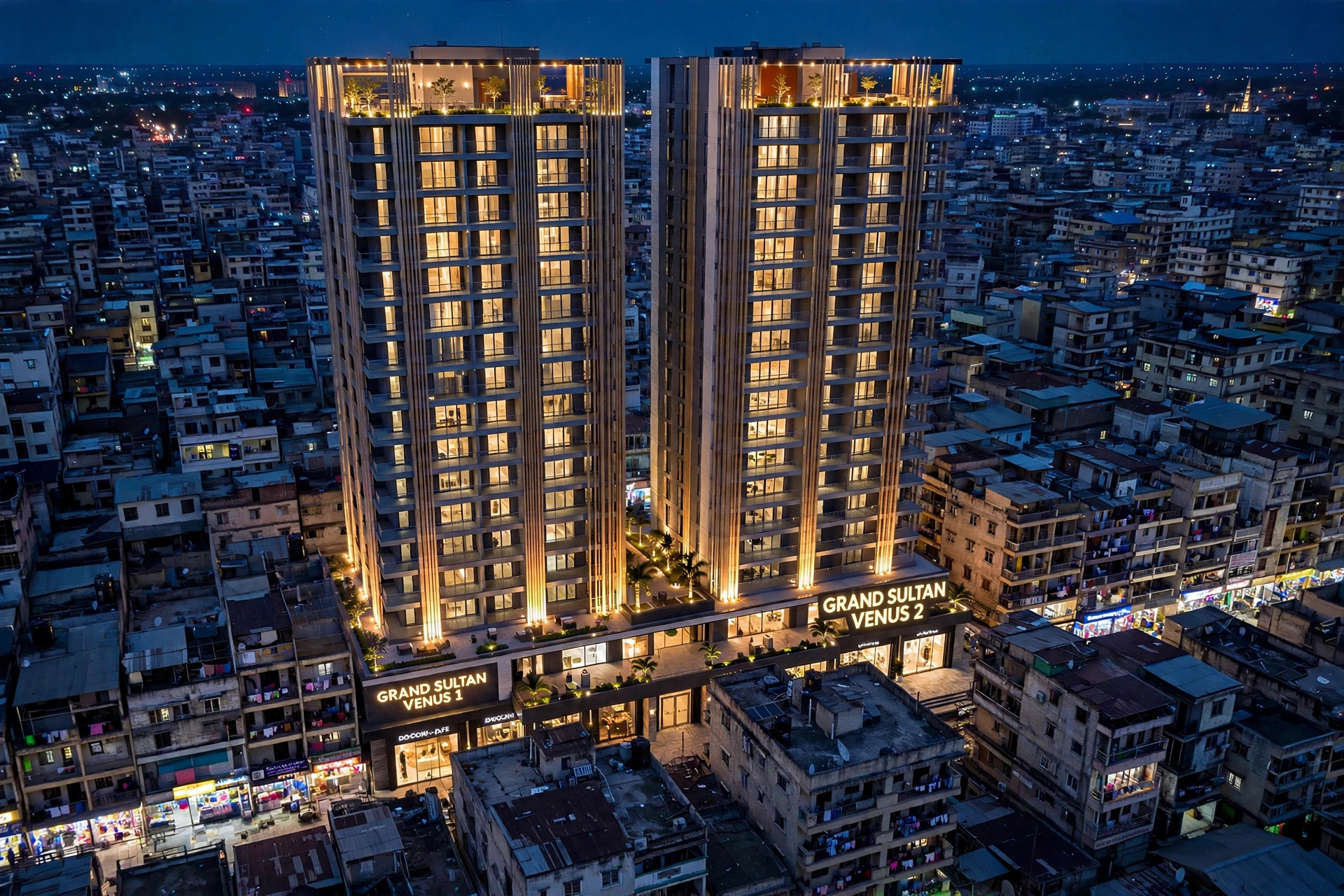 Artistic impression of Grand Sultan Venus mixed-use tower on Ukami and Manyema Street, Kariakoo